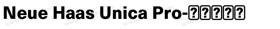 Neue Haas Unica Pro字体转换